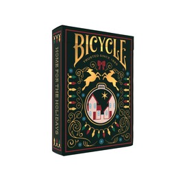 Bicicleta Home for The Holidays Collectible Standard 52 baraja de Cartas, tamaño póker, Relleno de Medias, pequeño, Familia y niños