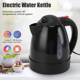 Luqeeg Car Kettle Water Boiler, 1L Travel Electric Kettle with Auto Shut Off, Portable Car Heating Cup, Stainless Steel Car Kettle Boiler, Heater Cup for Car Camping, Road Trip