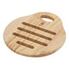 Fuji Boeki 22646 Wooden Trivet Pair, Bonheur Natural