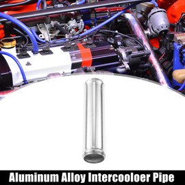 X AUTOHAUX 38mm 1.5" OD 6" 152mm Length Universal Car Aluminum Alloy Intercooler Pipe Straight Air Intake Tube - Pack of 1