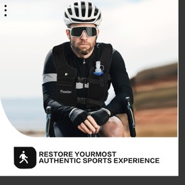 Plus Size Running Vest (65kg+), Reflective Running Vest with 500ml Hydration Bottle, Adjustable Waterproof Running Phone Holder with Chest and Waist Straps for Running, Hiking, Fitness, and Climbing