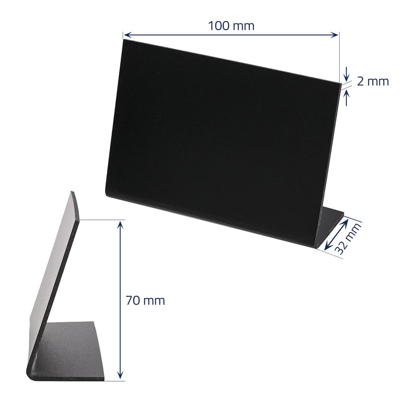 HMF 46424 Table Stand Chalkboard | 10 Pieces | L-Stand