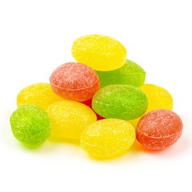 NY SPICE SHOP Mix Fruits Sanded Candy Drops - 2 Pound Old Fashioned Sanded Drops – Fresh Delicious Bulk Candy – Sanded Hard Candy – Tangy and Sweet Healthy Snacks