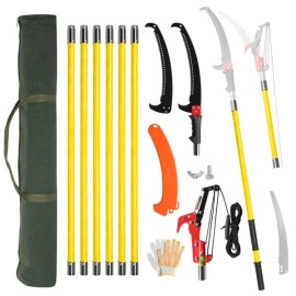 26ft Lightweight Manual Pole Saw Set Sharp Steel Blade Scissors for Tree Trimming Long Handle Pruner for Garden Hand ToolsColor: as picture Color
