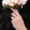 Verlobungsring Damen, Simulierte Diamant Eheringe , Damen Verstellbarer Verlobungsring mit
