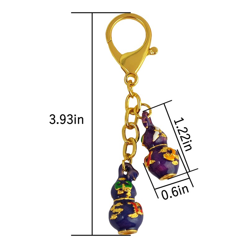 YISHUI Feng Shui Key Chain Gourd Lucky Amulet Luck Amulet