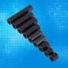 Akozon 100Pcs M3 Female Hex Threaded Spacer Standoff Black Nylon