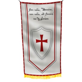 Knights Templar Secretive Order Cross Hidden History Holy Warriors Church’s Oldest Military Christian Army 3x5 feet Flag Banner Vivid Color Double Stitched Brass Grommets