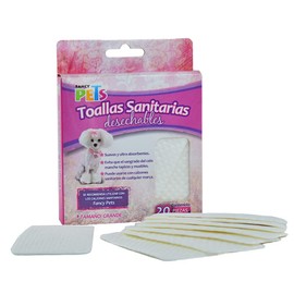 Fancy Pets Toallas Absorbentes para Perritas en Celo 20 Piezas - Material Suave y Ultraabsorbente, Protección para Tapices y Muebles