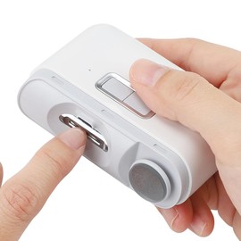 Sanico Tagliaunghie Elettrico, Senza Fili, Sicuro & Semplice, 2 Velocità, Ideale per Manicure di Adulti e Bambini, Adatto a Diabetici