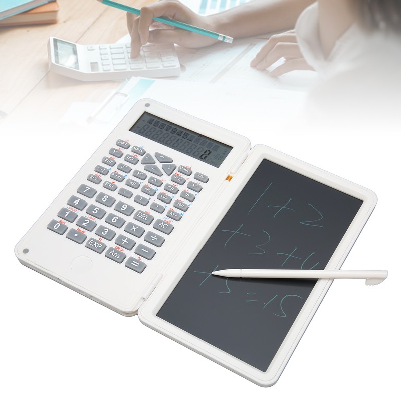 Calculator with Notepad Portable 10 Digits LCD Display Scientific Calculator