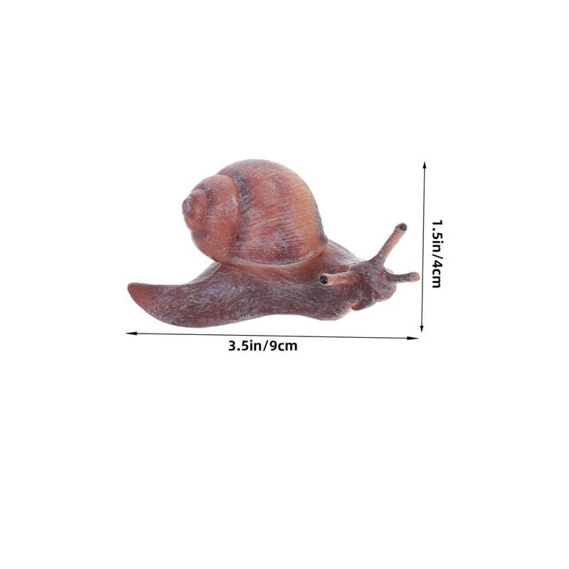 Kisangel Educational Snail Statues Simulation Animal Toys Snail Decorations Miniature