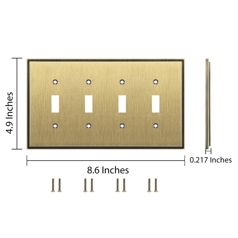 Henne Bery Soft Modern Decorative Wall Plate Switch Plate Outlet