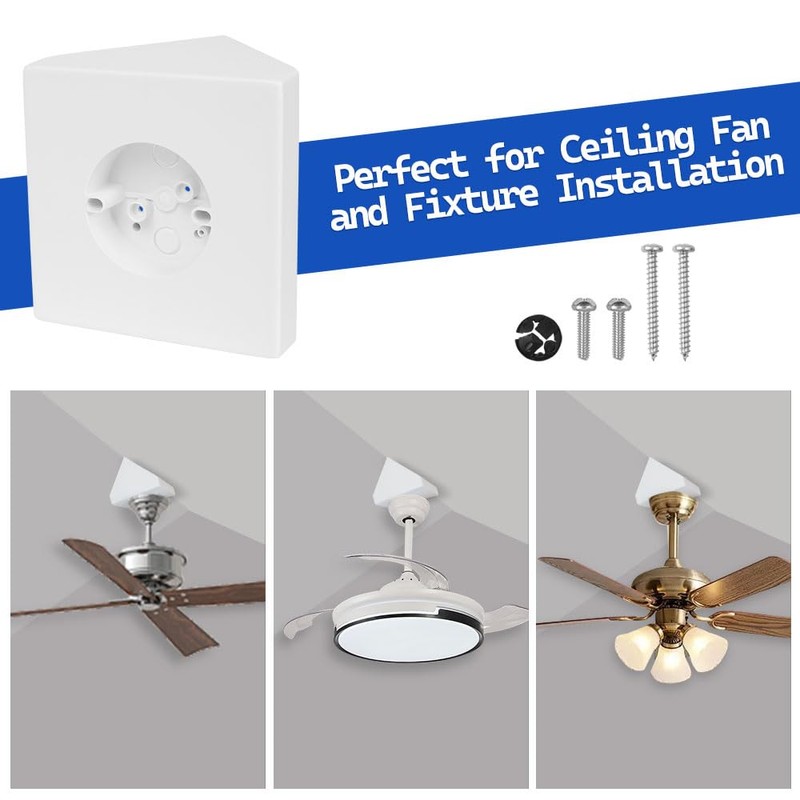 Ceiling Fan Mounting Bracket Kit,Ceiling Fan Angle Mount Box Fits