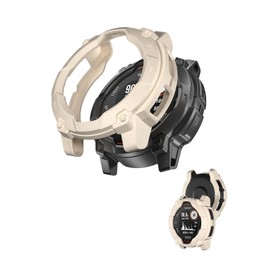 Case for Garmin Instinct 3 50mm,NOUKAJU Smartwatch Cover TPU Material,Easy to Install,Drop-Proof,Soft,Protective Cover for Garmin Instinct 3-50mm(Starlight)