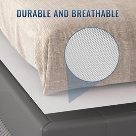Comfypad Silicone Mattress Gripper Twin, 36 x 72 in, Non-Slip Breathable Grip Liner Mat, Slide Stopper, Keep Mattress from Sliding for Bed, Sofa, Couch, Chair Cushion