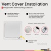 Steinberg14 Dryer Vent Cover Outside 6 inch - ABS Plastic