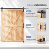 EaseLife 12 FT Sliding Barn Door Track and Handle Hardware