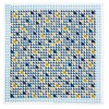 Yamamoto Hitoto Shoten Cotton Linen Handkerchief Triangle Pattern A Blue