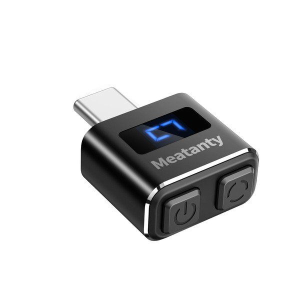 Meatanty Metal USB-C Tiny Mouse Jiggler, Mouse Mover Undetectable, Automatic