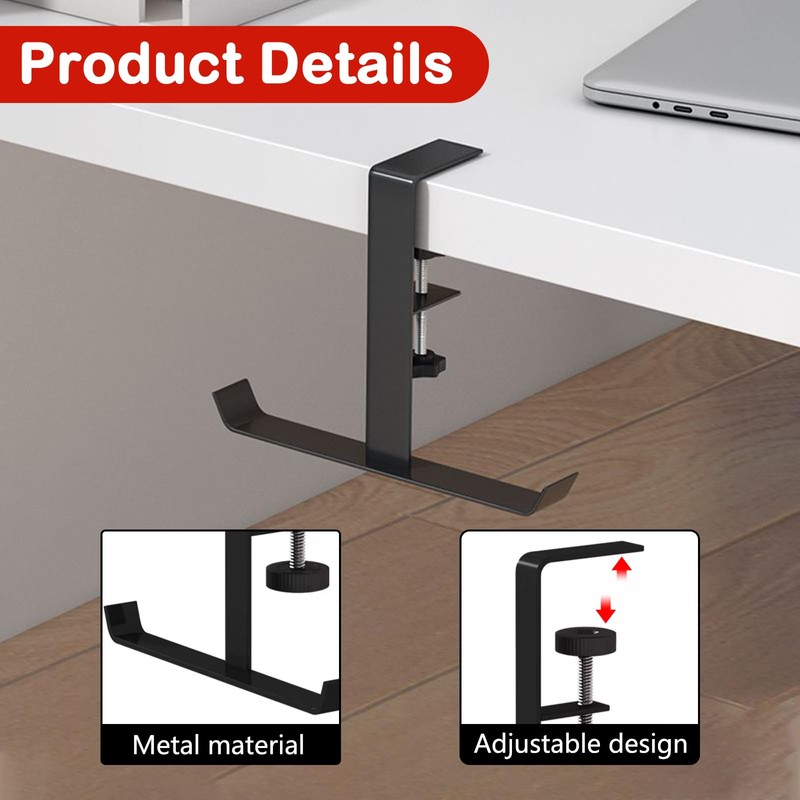 Wbgraceful Portable Purse Hook for Table - Foldable Handbag Hanger,