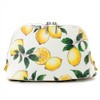 Round Pouch (Large) Citrus Lemon, Lemon Pattern, Botanical Pattern, Fruit
