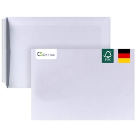 No Window Peel and Seal with Covering Strips Pack of 10 Envelopes DIN C5 (162x229 mm) White