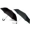 2x Polyester Black Umbrellas, Gents Umbrella for Rainy Day, Kids