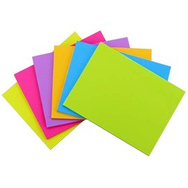 Early Buy Sticky Notes 8x6 in Self-Stick Notes 6 Bright Color 6 Pads, 45 Sheets/Pad