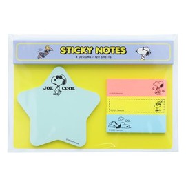 Sunstar Stationery Snoopy Sticky Notes, Die Cut, Peanuts Petite Collection, Star S2840634