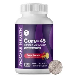 Procare Health Core45 Multivitaminico 45mg Hierro 30 Chews Fruit Punch                                                                                