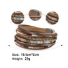 Fesciory Fesciory Leather Wrap Bracelets for Women, Boho Leopard Multi-Layer
