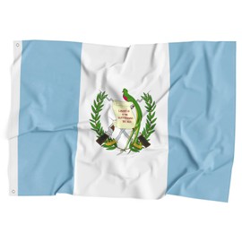 Guatemalan Flag Guatemala National Flag Polyester Fiber 3x5 Feet Flag, Bright Colors And Anti-ultraviolet Fade Flag Indoor Outdoor Banner