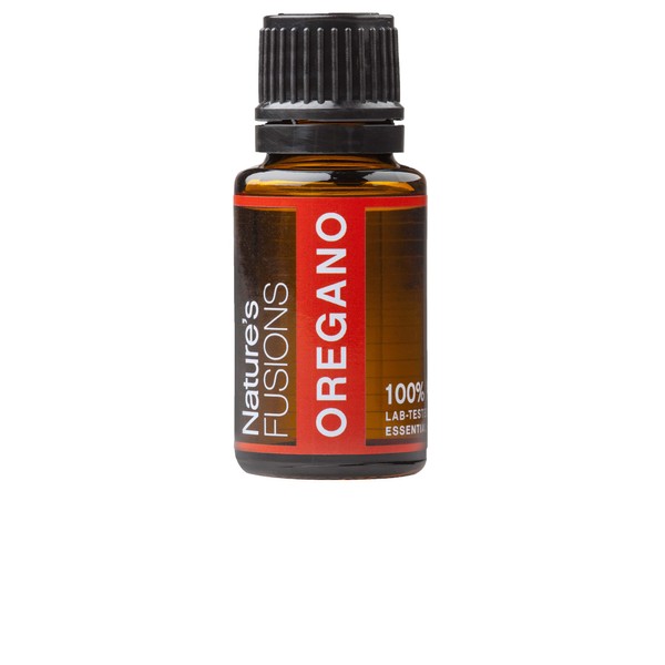 Nature's Fusions Oregano Essential Oils for Protection, 100% Pure and Natural, Undiluted, Therapeutic Grade for Aromatherapy and Topical Use (15 mL)