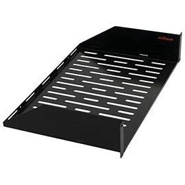 ECHOGEAR 2U Rack Shelf - Universal Design Works with Any Rack - Holds 50bs of Servers, Network Gear, or AV Equipment - 12" Deep Steel Shelf with Ventiliated Design - Install Hardware Included