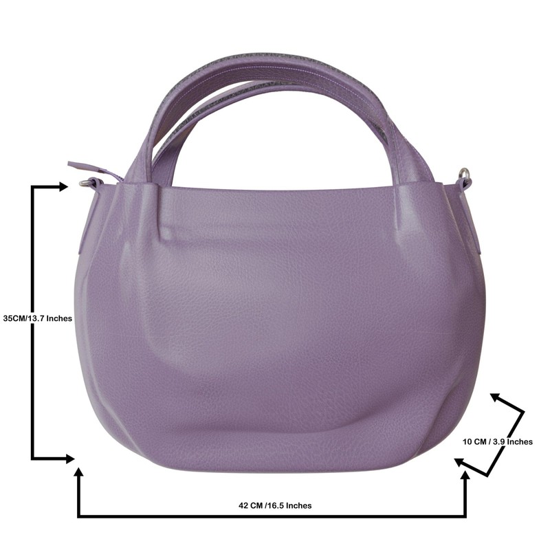 KMISSO Elegant vegan women's handbag made of faux leather with