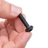 20pcs M6 x 25mm Diameter 12mm Hex Socket Head Black