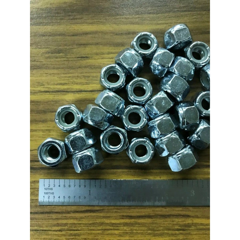 Unbranded 5/16-18 ZINC NYLON INSERT STOP LOCK NUT - 50