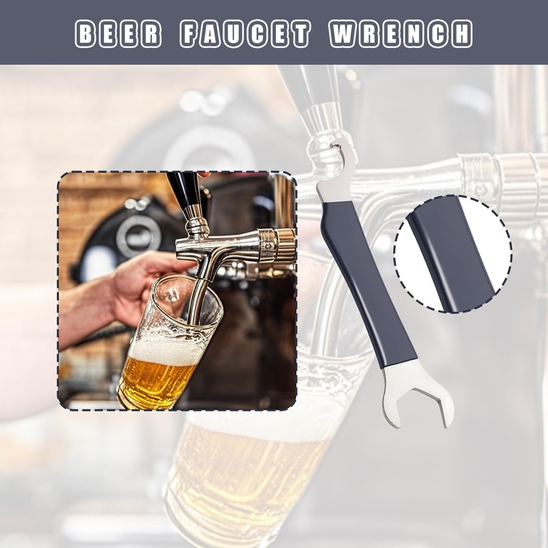 Ziyuan Beer Faucet Wrench Tool,Heavy Duty Beer Tap & Hex