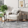 TUTOTAK Small Side Table, Narrow End Table, Set of 2,