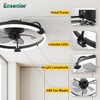 Ensenior 20'' Low Profile Ceiling Fans with Lights and Remote,