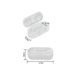 30 Pack Clear Plastic Roller Shade Bead Chain Connectors, Replacement Ball Chain Cord Clips for Vertical Roman Blinds