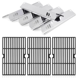 Criditpid Grill Parts for Dyna Glo DGF510SBP, DGF510SSP, DGF493PNP-D, Backyard Grill BH13-101-099-01, BH15-101-099-02, Uniflame GBC1059WB. Grill Grates, Heat Plate for Dyna-Glo Grill Replacement Parts