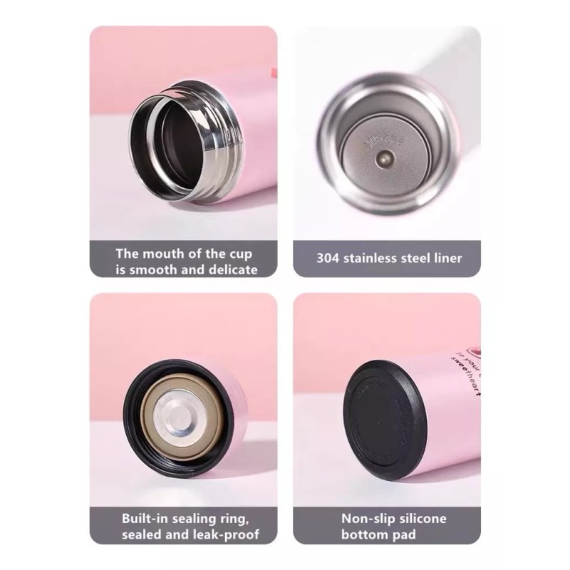 D.S Termo Botella Acero Inoxidable 500 Ml Vaso Térmico Café