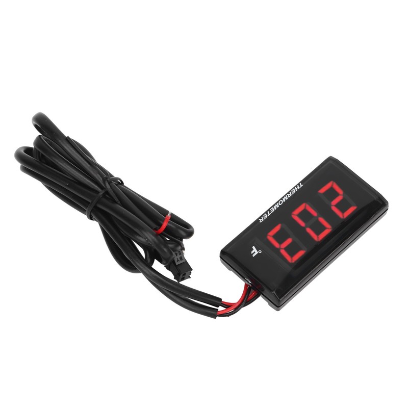 Motorcycle Digital Water Temperature Gauge Ultra Thin DC 12V LCD