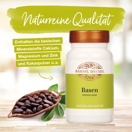 Base Tablets with Calcium + Magnesium + Zinc + Chrome + Copper without Synthetic Additives (Pack of 180) 100% Made in Germany, Basic Nutrition, Acid-Base Household BÄRBEL DREXEL®