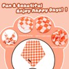 UP URARA PUP Fall Dog Bandana – Orange Gingham Plaid