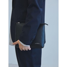 United Arrows Green Label Relaxing CIBO Leather-Like 2WAY Shoulder Clutch Bag 31326990346, Black (09).
