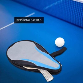 High Quality Case Table Tennis Bat, Table Tennis Bat Bag, High-Strength Ox Table Tennis Case Bat Sleeve Paddle Racket Bag Waterproof Dustproof Full Protection (Blue)