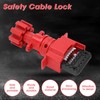 Cable Lockout Device High Temperature Resistance Corrosion Resistant Industrial Grade